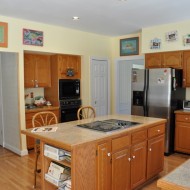 Kitchen Island, Pantry and Desk Area