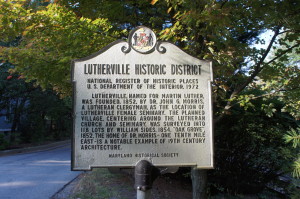Lutherville Historic District Sign